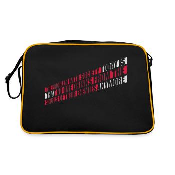 drinks from enemies skulls - Retro Bag - black/gold - Back