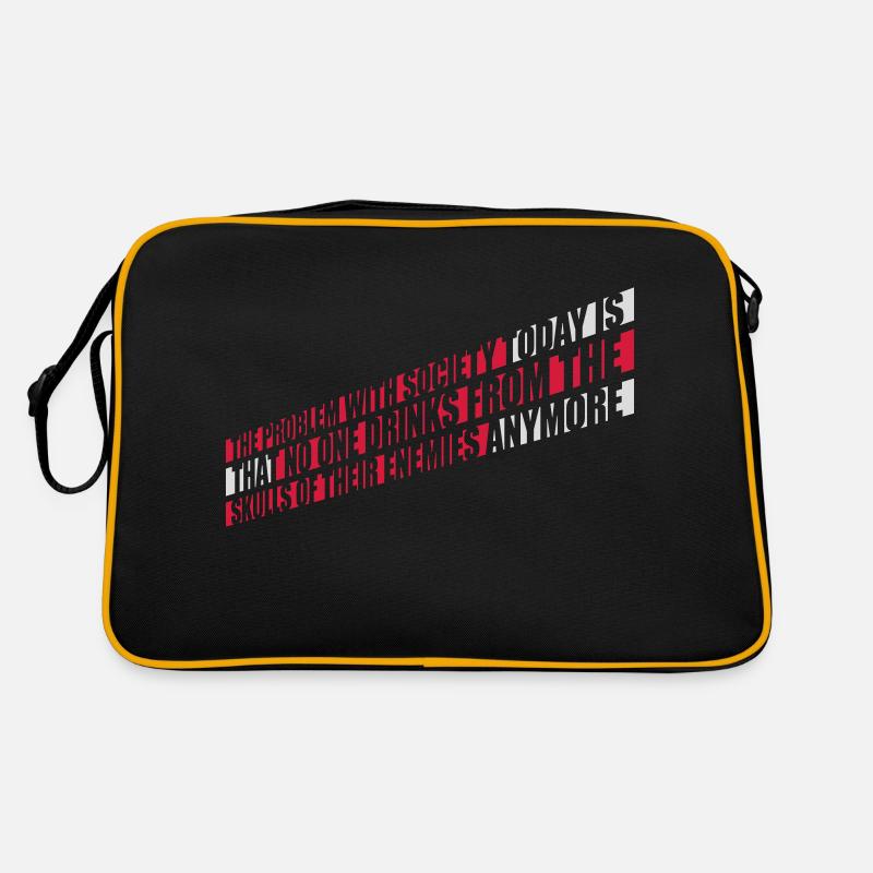 drinks from enemies skulls Retro Bag