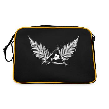 MTB lifestyle - Downhil whip - Retro Bag - black/gold - Back