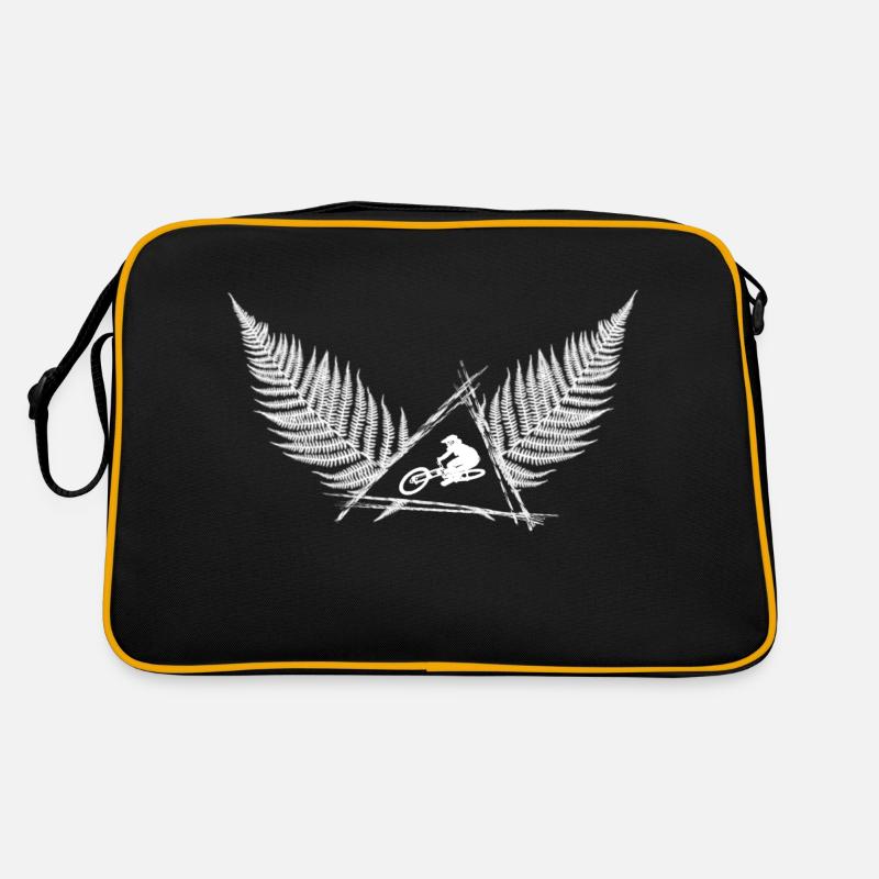 MTB lifestyle - Downhil whip - Retro Tasche - Schwarz/Gold