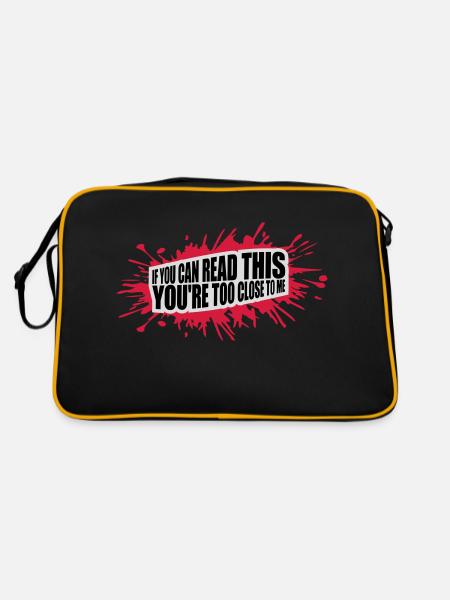 trop près de moi - Sac Retro - noir/or - Dos