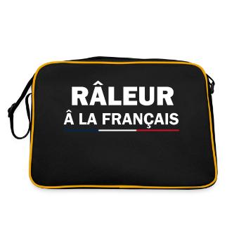 Râleur â la Français cadeau humour râleur - Sac Retro - noir/or - Dos