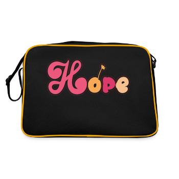 Amplify hope quote best t shirt and hoddies - Sac Retro - noir/or - Dos