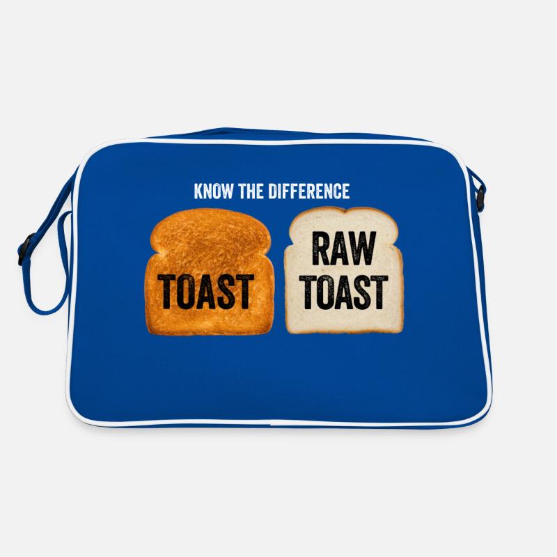 Know The Difference Toast Toast Breakfast lover Retro Bag