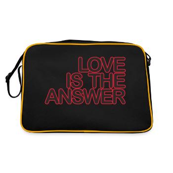 L’AMOUR est la RÉPONSE 06blackKrot - Sac Retro - noir/or - Dos