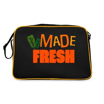 Made Fresh - Retro Bag - black/gold - Back