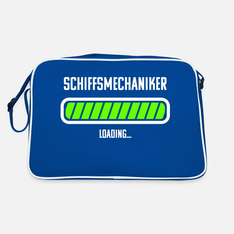 Schiffsmechaniker Beruf Loading Ladebalken Retro Tasche