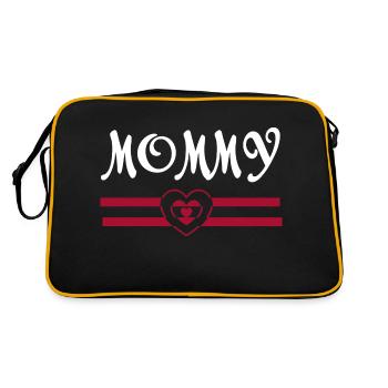 Grossesse Baby shower Babyshower Boy Girl - Sac Retro - noir/or - Dos
