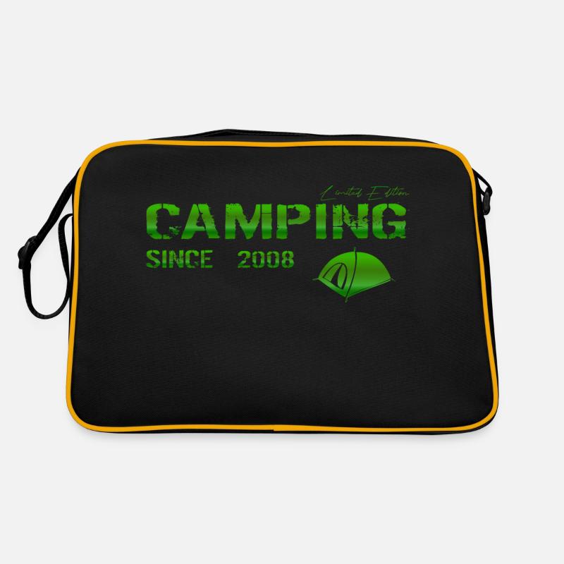 Camping 2008 Geschenk Retro Tasche