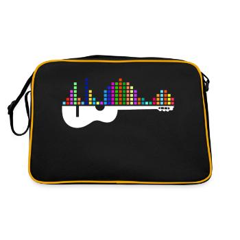 Battement de cœur de guitare - Sac Retro - noir/or - Dos