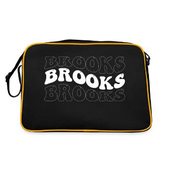 Funny Brooks Groovy 4 Men Women Cool Brooks Tie - Retro Bag - black/gold - Back