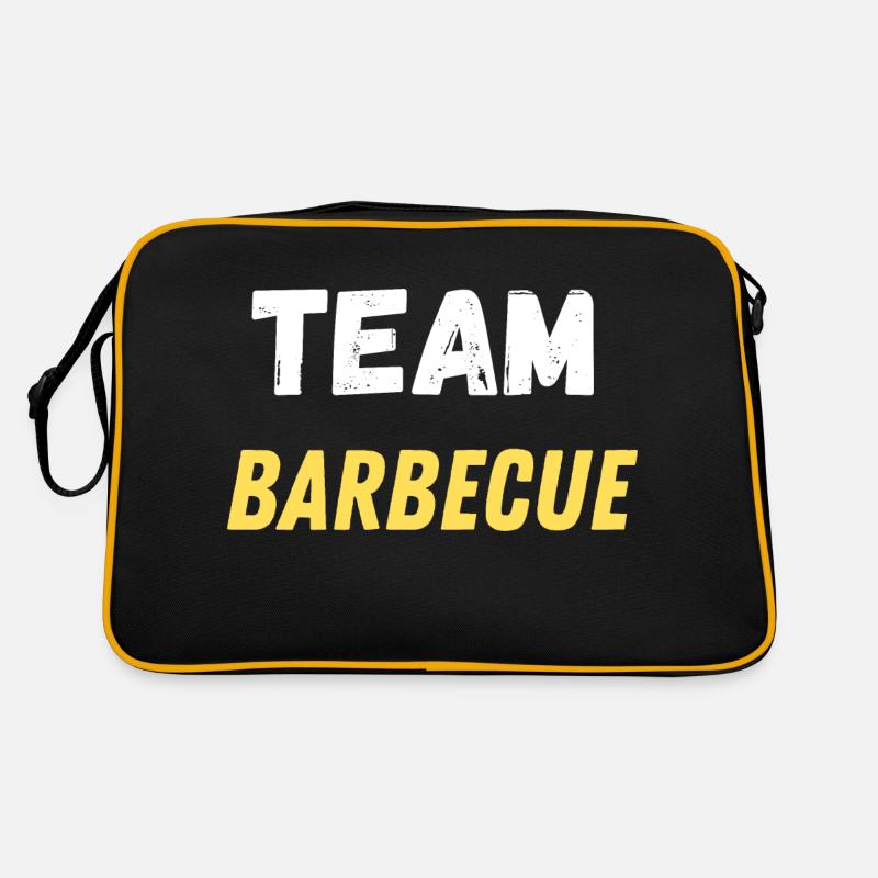 team barbecue - Sac Retro - noir/or