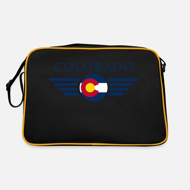 Colorado - Retro Tasche - Schwarz/Gold