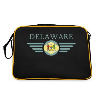 Delaware - Sac Retro - noir/or - Dos