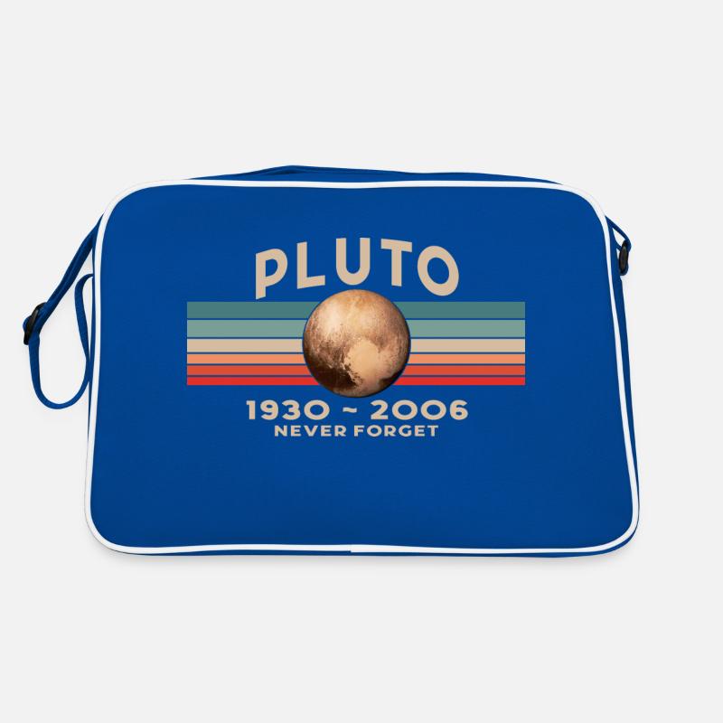 Pluto Never Forget 1930 - 2006 Vintage Space Retro Tasche