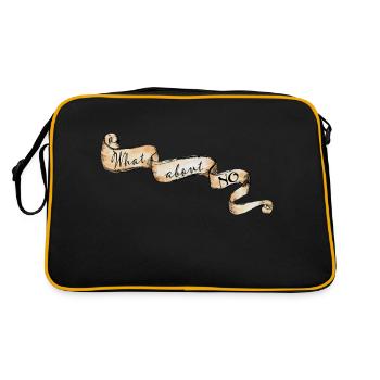 What about NO ? - Retro Bag - black/gold - Back