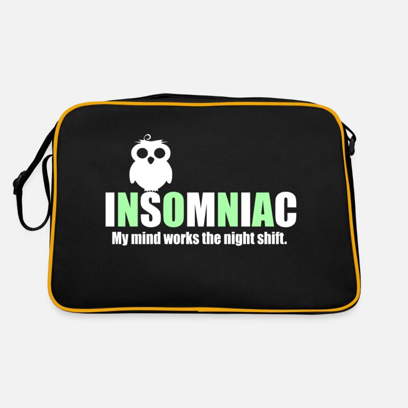 Citation insomniaque drôle Sac Retro