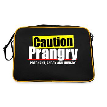 Citation amusante de Prangry - Sac Retro - noir/or - Dos