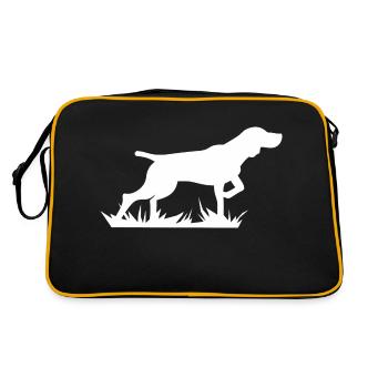 Chien de chasse Chien Chien Amoureux des chiens Maîtres-chiens - Sac Retro - noir/or - Dos