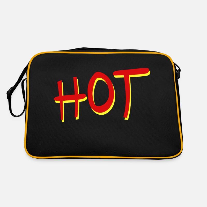 Hot - Retro Tasche - Schwarz/Gold