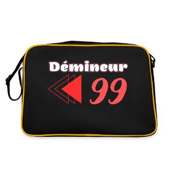 "Minesweeper 99" for strategy game lovers - Retro Bag - black/gold - Back