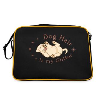 Les poils de chien sont mes paillettes - Sac Retro - noir/or - Dos