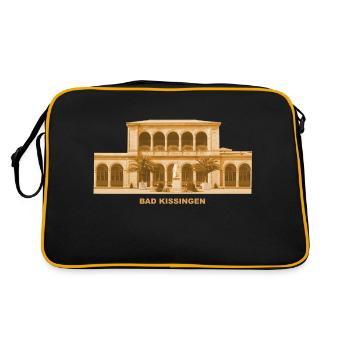 Bad Kissingen, Kurbad Unterfranken, Bavière - Sac Retro - noir/or - Dos