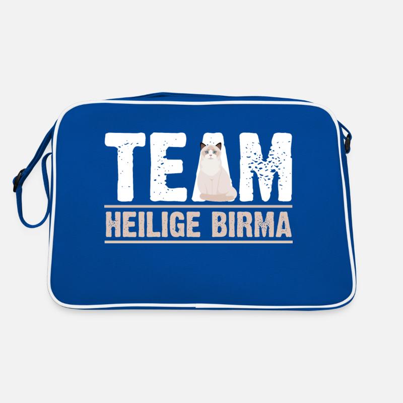 Heilige Birma Katze Retro Tasche