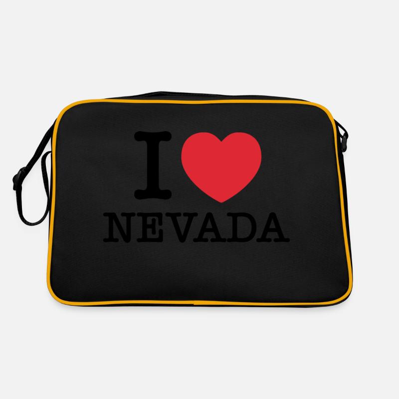 Ich liebe Nevada | Nevada | I Herz Nevada Retro Tasche