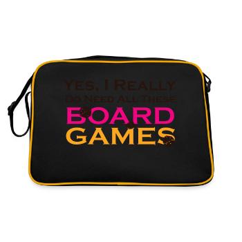 Boardgame Chess Backgammon Game Night - Retro Bag - black/gold - Back