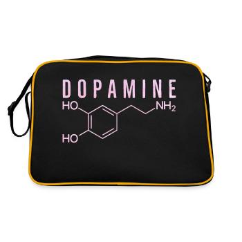 Molécule de dopamine - Sac Retro - noir/or - Dos