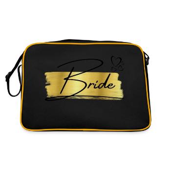 Bride Golden - Die Braut - Retro Tasche - Schwarz/Gold - Hinten