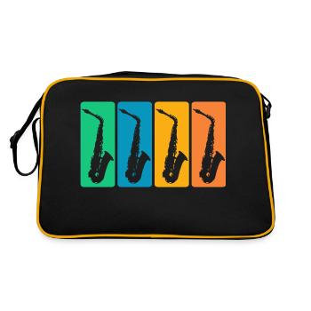 Collection of vintage saxophones - Retro Bag - black/gold - Back