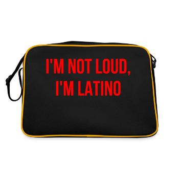 I'm not loud, I'm Latino English - Retro Bag - black/gold - Back