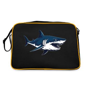 shark - Retro Tasche - Schwarz/Gold - Hinten