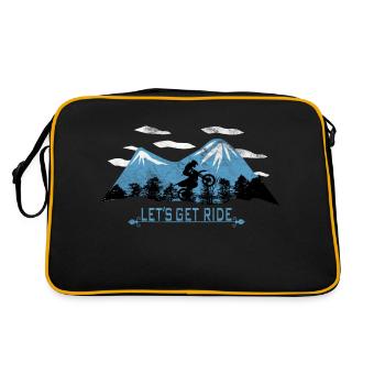 LET'S GET RIDE - Sac Retro - noir/or - Dos