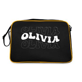 Funny Olivia Groovy 4 Men Women Cool Olivia Tie - Retro Bag - black/gold - Back