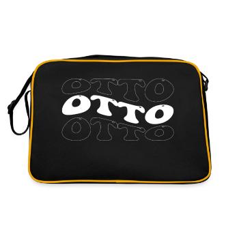 Funny Otto Groovy 4 Men Women Cool Otto Tie Dye - Retro Bag - black/gold - Back