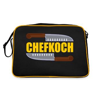 Chefkoch - Retro Tasche - Schwarz/Gold - Hinten