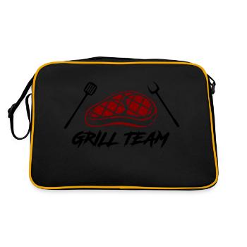L’équipe Grill - Sac Retro - noir/or - Dos