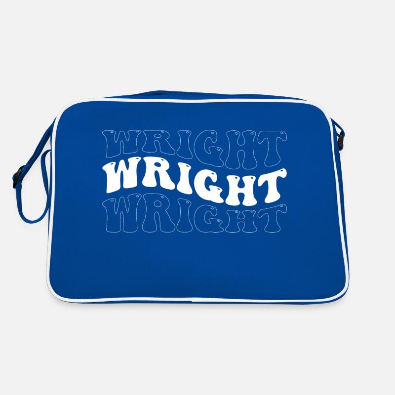 Drôle Wright Groovy 4 Hommes Femmes Cool Wright Cravate Sac Retro