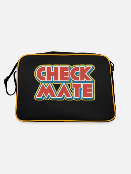 Chess Checkmate Chess Moves Chess Player - Retro Bag - black/gold - Back