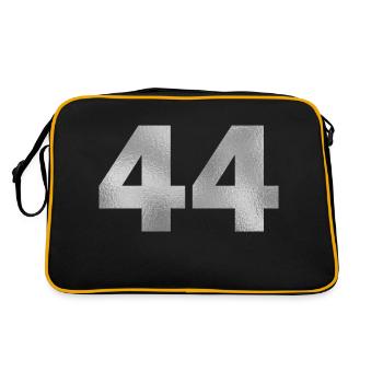 Birthday 44 years - Retro Bag - black/gold - Back
