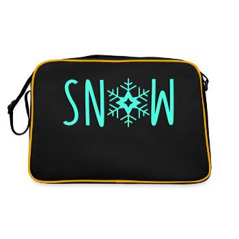 Snowflake Snow - Retro Bag - black/gold - Back