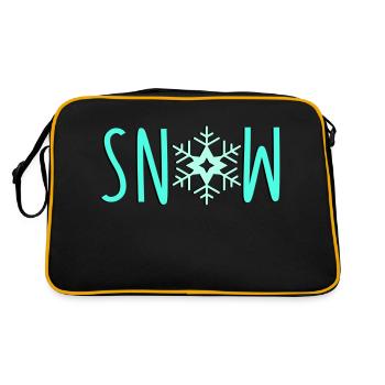 Snowflake Snow - Retro Bag - black/gold - Back