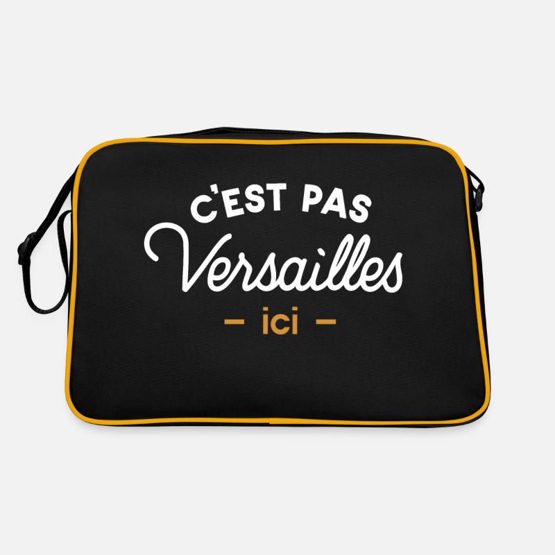 C'est pas Versailles ici - Sac Retro - noir/or