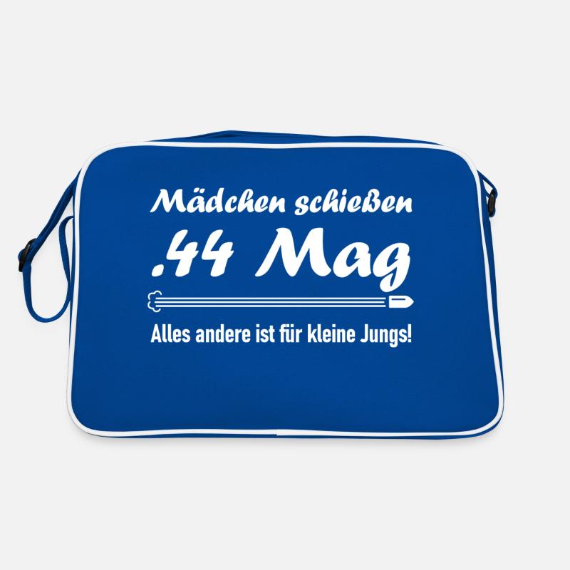 Mädchen schießen .44 Mag Retro Tasche