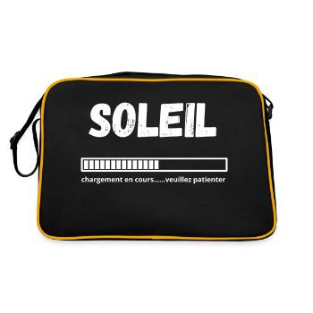 Soleil en cours veuillez patienter - Sac Retro - noir/or - Dos