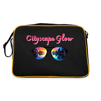 Cityscape Glow, Sunglasses - Retro Bag - black/gold - Back