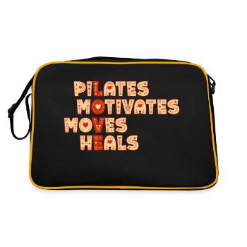 Le Pilates motive, bouge, soigne - Sac Retro - noir/or - Dos
